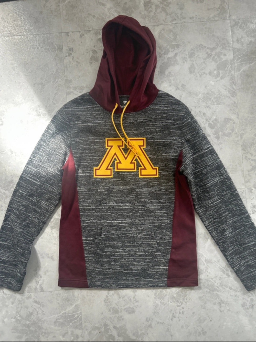 Fanatics Maroon, Gold & Gray Minnesota Pullover Hoodie